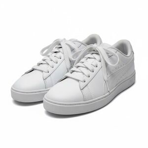 Size 9 - Puma Smash Platform v3 White Silver W